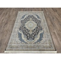 Иранский ковер Shahname 1200 302 Синий-бежевый